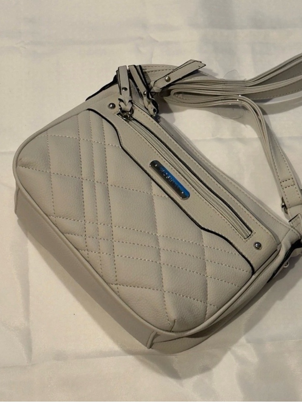 Rosetti Light Gray Crossbody Bag